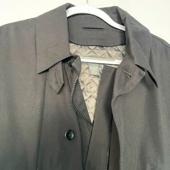 Banana Republic Black Parka with Detachable Quilt Lining - Picture 2 of 8